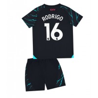 Manchester City Rodri Hernandez #16 Tredje Tröja Barn 2023-24 Kortärmad (+ Korta byxor)